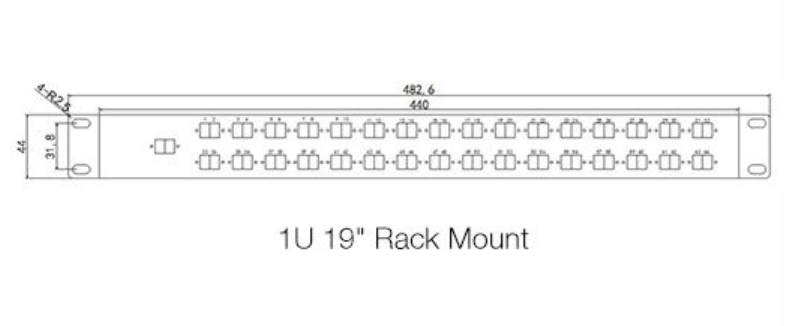 1X8 1X16 Fiber PLC Splitter Rack Mount для пассивной оптической сети