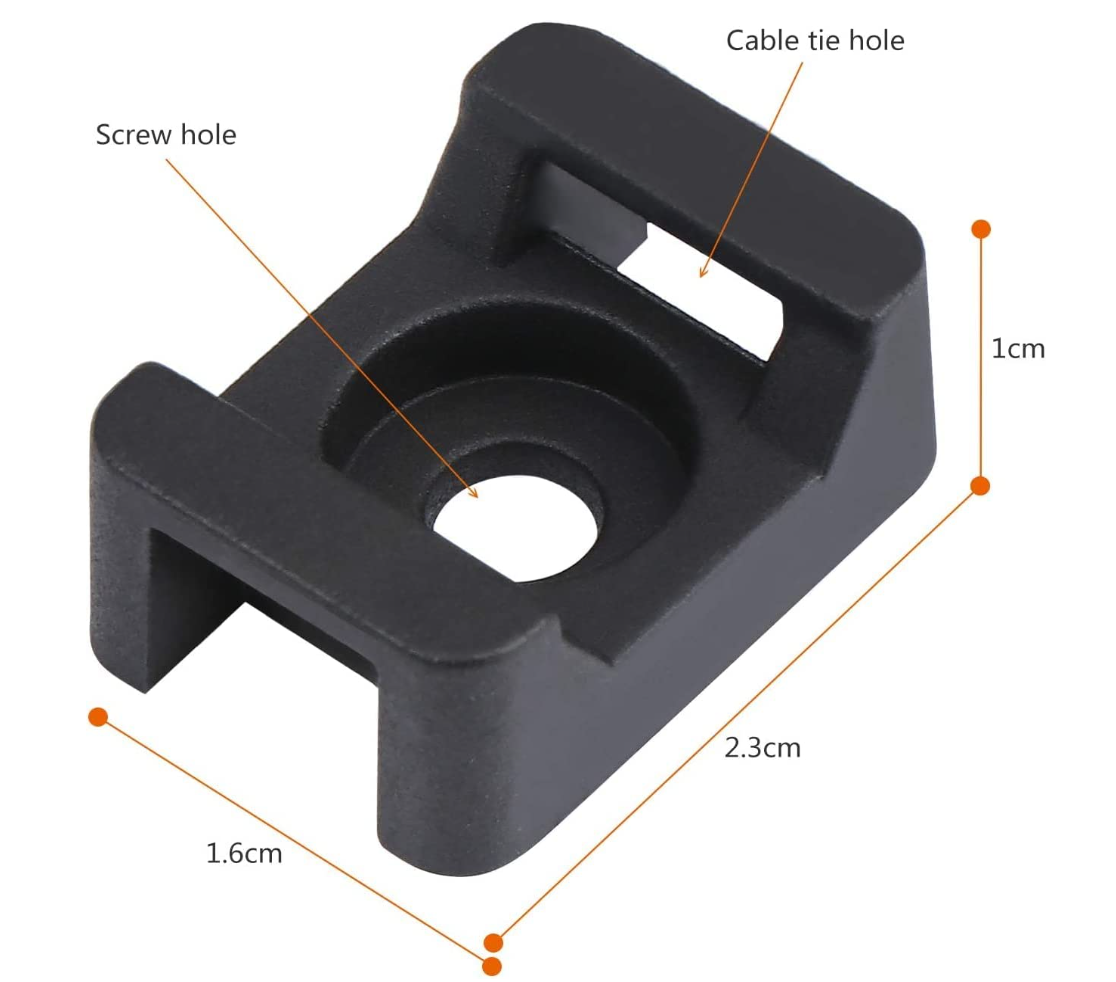UV Resistant Cable Ties Mounts Eco Friendly Heat Resisting Lightweight