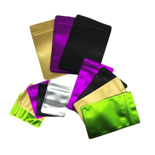 Customized Printing Heat Seal 3 Side Aluminum Foil pouches Tea Sachets Coffee Zip Bags