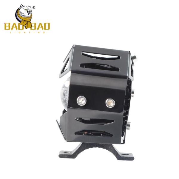 White Yellow Steady 24V Aluminum Universal Motorbike Spotlights LED
