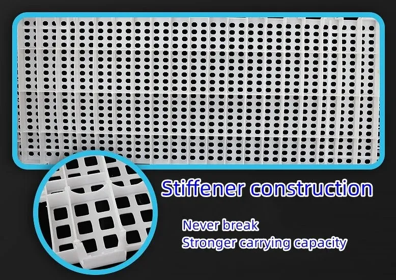 Quick Assembly Poultry Plastic Slatted Floor Chicken Farms Slat Flooring 1200x500x40mm
