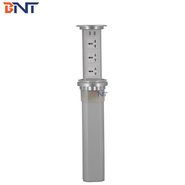 Multifunctional kitchen pop up power socket with wireless phone charger