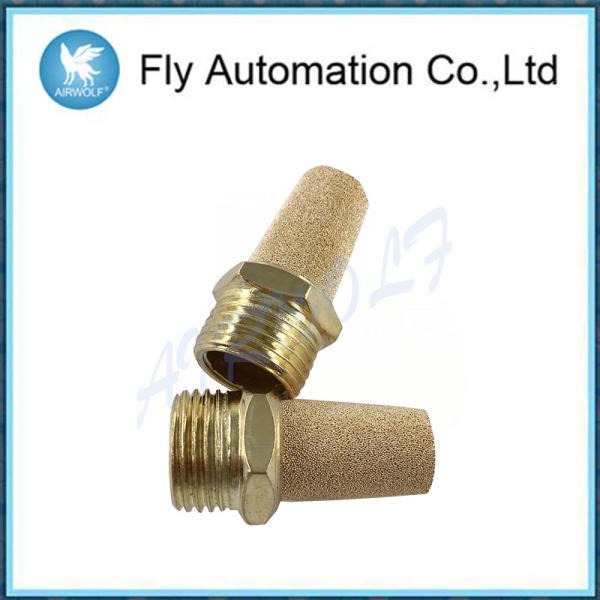 Pipe Valved Muffler BSL04 1/2 Airtac Pneumatic Exhaust Universal Sintered Brass Muffler
