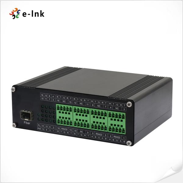 Industrial Multi-Channel RS-232/422/485 Serial to Fiber Converters