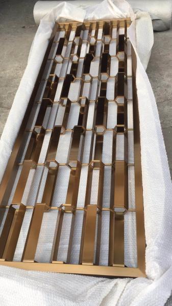 Hot sale hotel decor metal screen partition wall panel  for private screen room divider