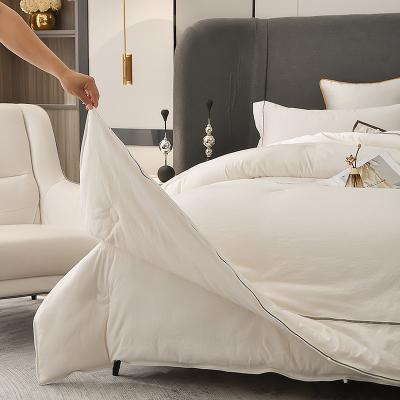 White Zipper 4 Season Comforter Machine Washable Hypoallergenic Bedding Set