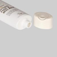 tubo facial cosmético do limpador dos tubos do champô 60-120ml com o tubo liso oval do tampão da imprensa