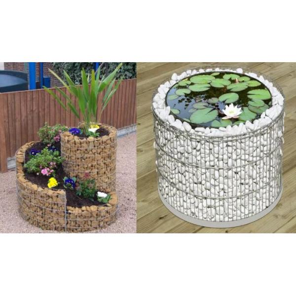 Коробка Габион сада каменной подпорной стенки декоративная гальванизированная