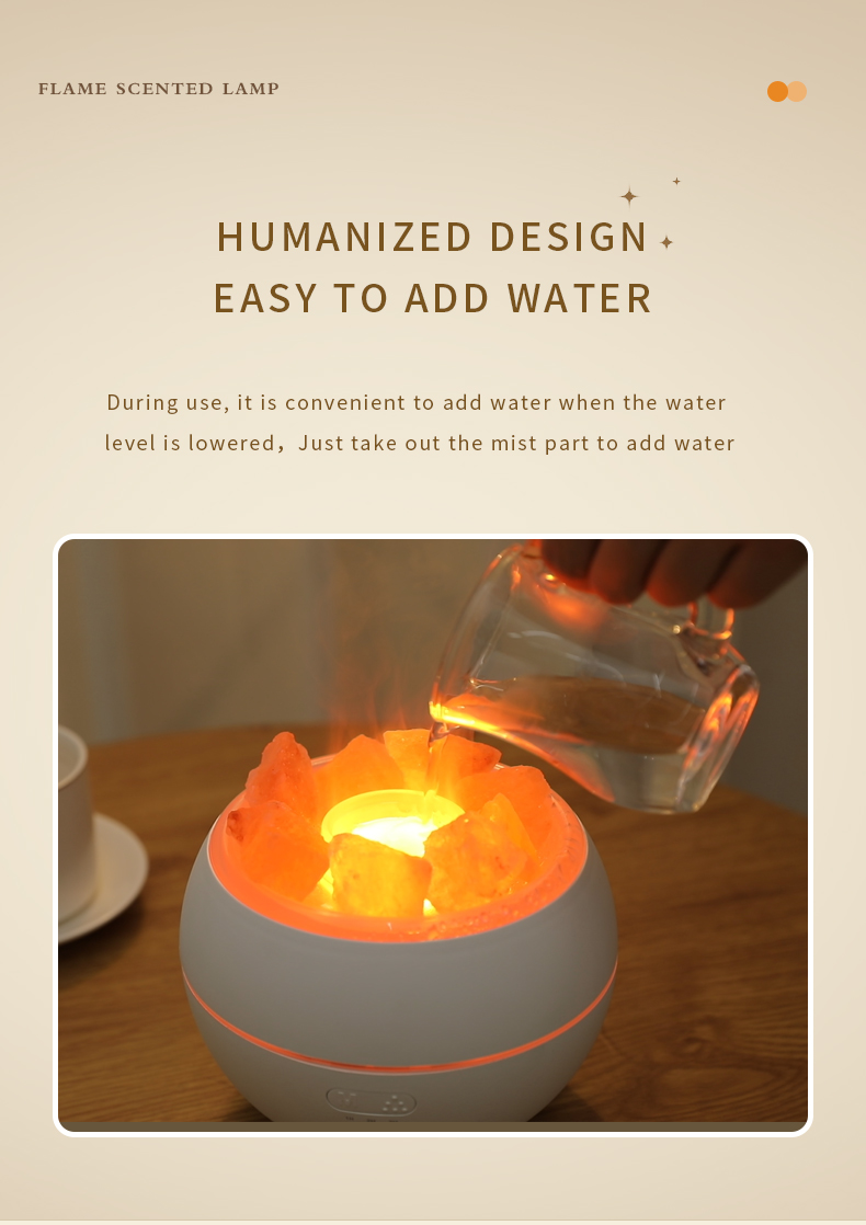 Aromatherapy Usb Oil Humidifier Fragrance Portable Ultrasonic Home Essential Room Flame Fire Aroma Diffuser