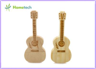 Vara de madeira da memória da movimentação 8GB 16G 32G do flash de USB do bordo da movimentação do Usb da guitarra