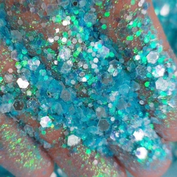 Funky Glitter Iridescence rainbow Glitter for Nail Art Indoor Party Decorations Mixed Size Christmas Holiday Decoration