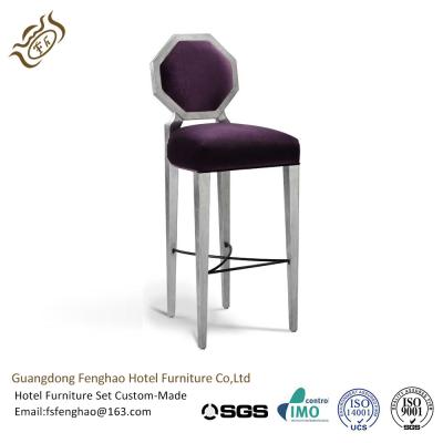 Fabric Gorgeous Hotel Bar Stools Trendy Modern Wood Colorful Bar Stools