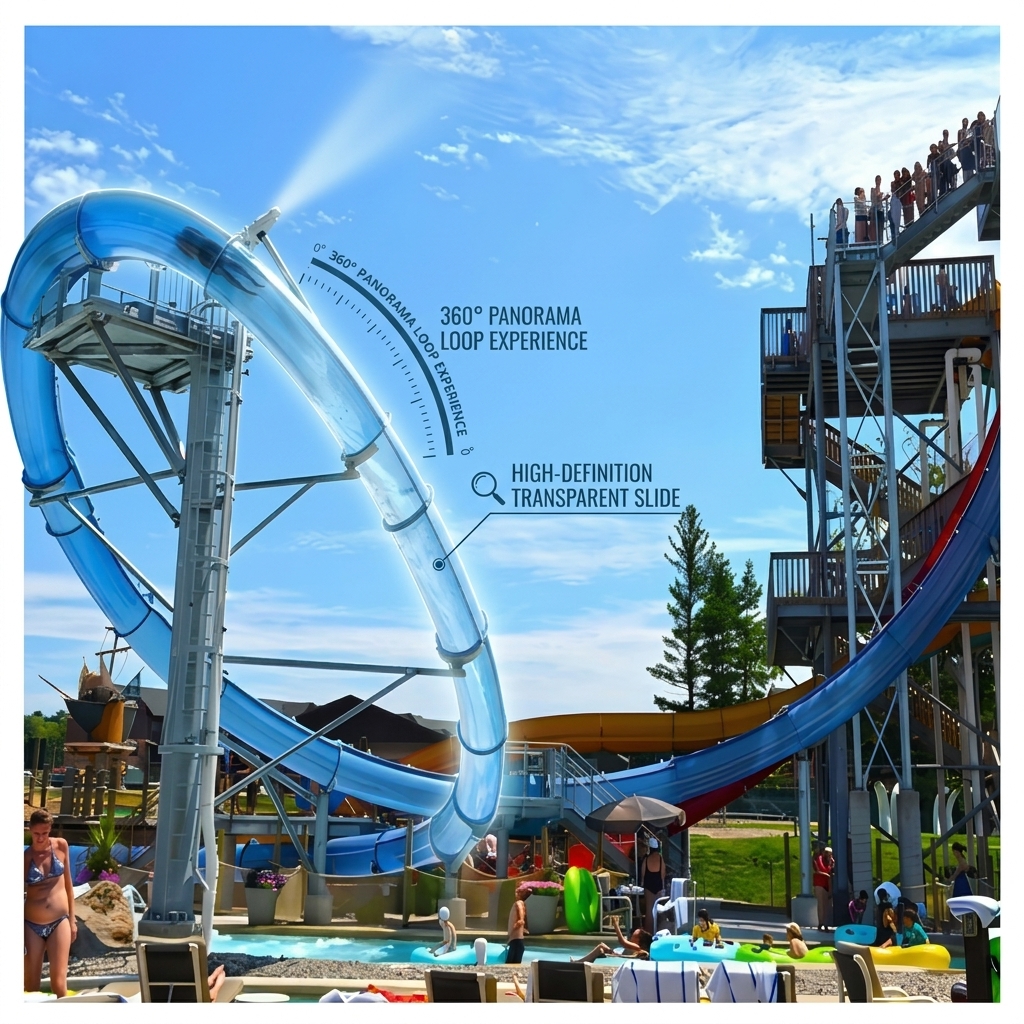 15M Arctic Ice Cannon Water Park Water Slide