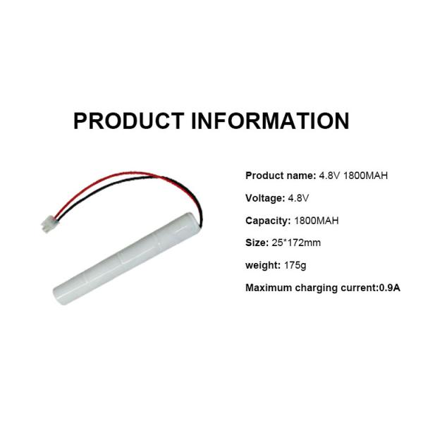 Перезаряжаемая батарея NiCd мощностью 4,8 V 2000mAh 2200mAh 1800mAh NiCd батарея