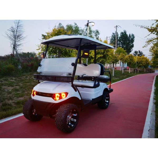 Blue Four-Seat Electric Utility Golf Cart Off-Road Tires 4kw High-Endurance Lithium Battery 72v