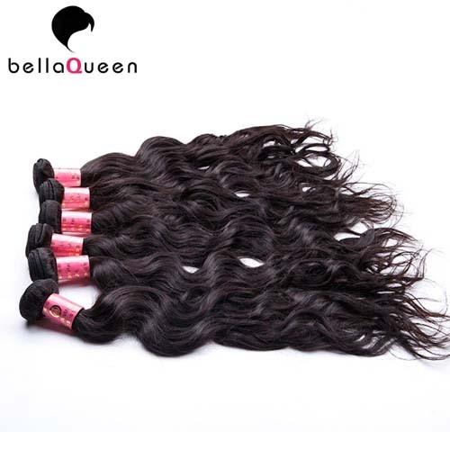 Cabelo liso do Virgin da categoria 7A da onda de água, tramas pretas naturais do cabelo humano