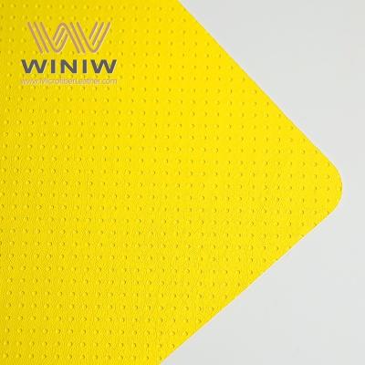 Micro Faux Yellow Leather Fabrics For Traditional Soccer Ball