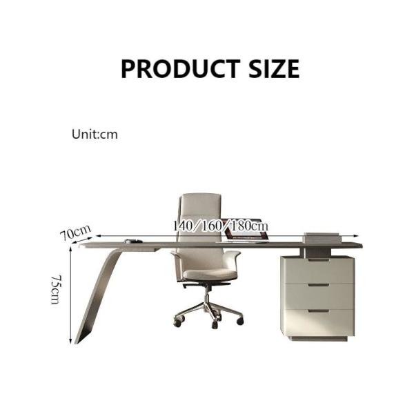 Metal High Grade Boss Computer Desk Multi Shelf Locker Study Writing Desk