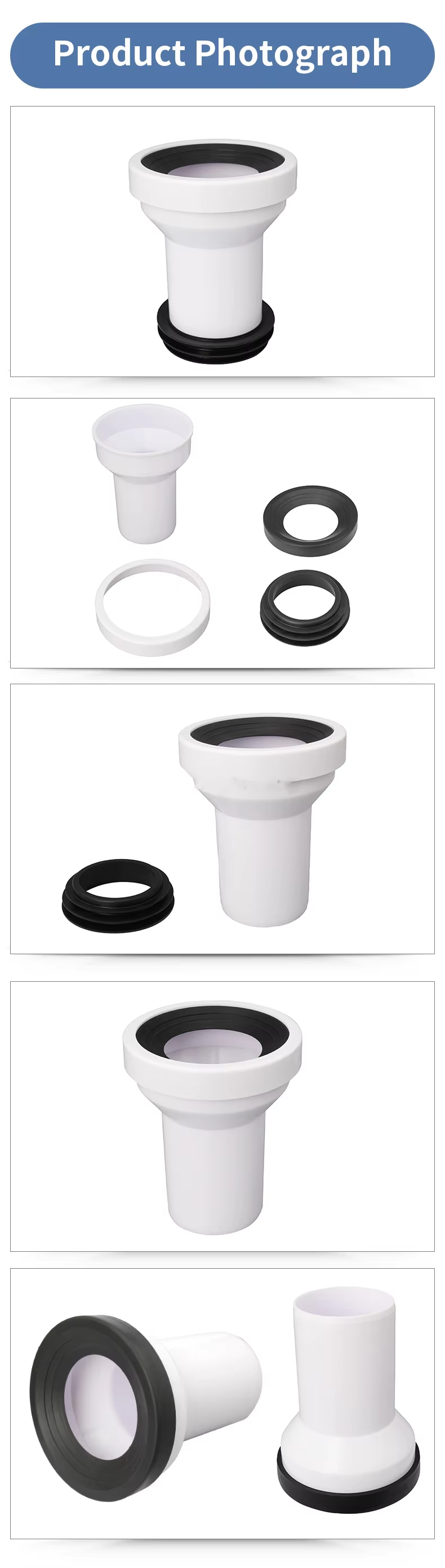 High-Quality Modern Waterproof PP Material Toilet Faucet Connection Part For Bathroom Pipe Replacement Component