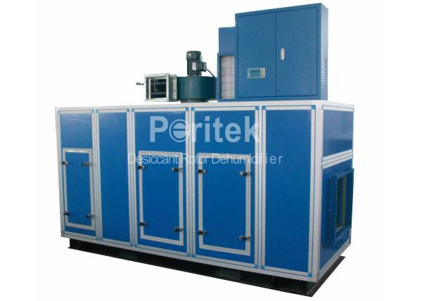 Food Industrial Desiccant Rotor Dehumidifier Equipment PLC Control