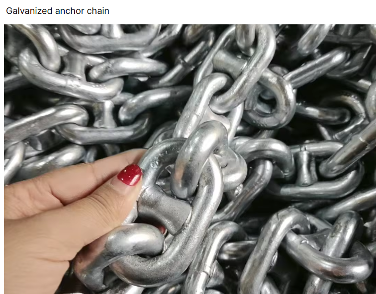 Black painted anchor chain for Boats Marine Hardware