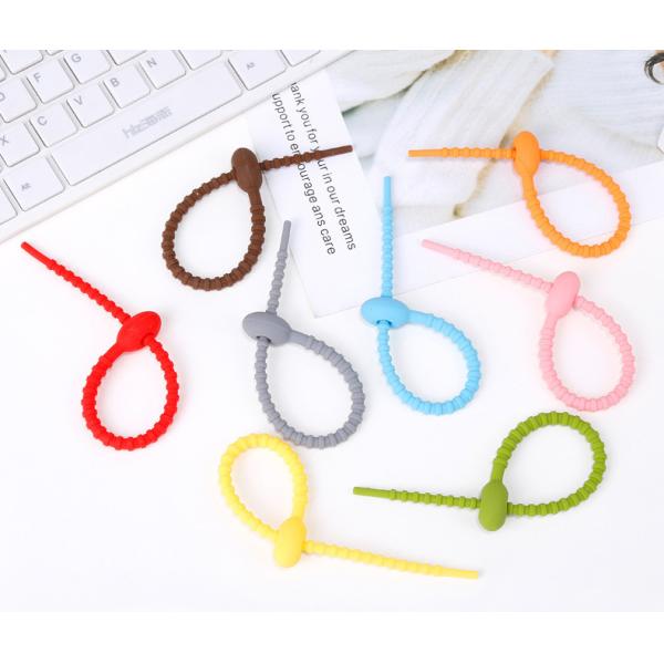 Tasteless Multiscene Silicone Rubber Supplies Cable Ties For Binding Reusable