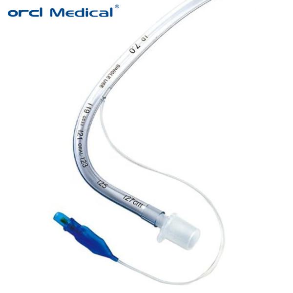 Tubos endotraqueais nasais pré-formados Tubos traqueais médicos descartáveis de PVC algemados
