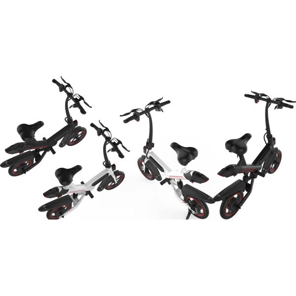 Smart Fold Up Electric Bike 25KM / H , 36V 6AH Mini Folding Electric Bike