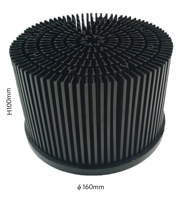Прочным Heatsink прессованный кругом алюминиевый, анти- оксидация Skived теплоотвод ребра