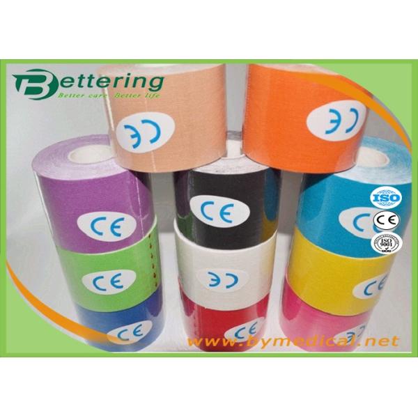 Muscle Support Kinesiology Tape For Back Pain , Physio Athletic Tape 5cmX5m Blue Color