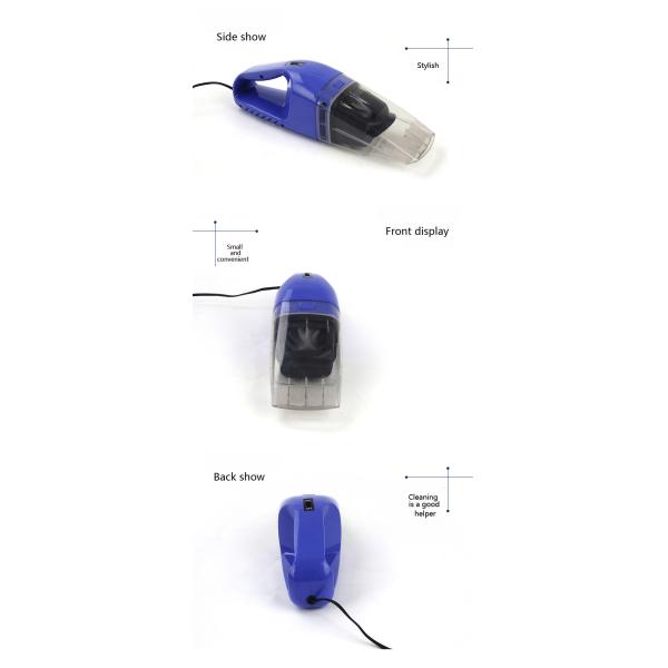 Front Display Universal Car Accessories  , Auto Vacuum Cleaner 8 X 35 X 10 Cm