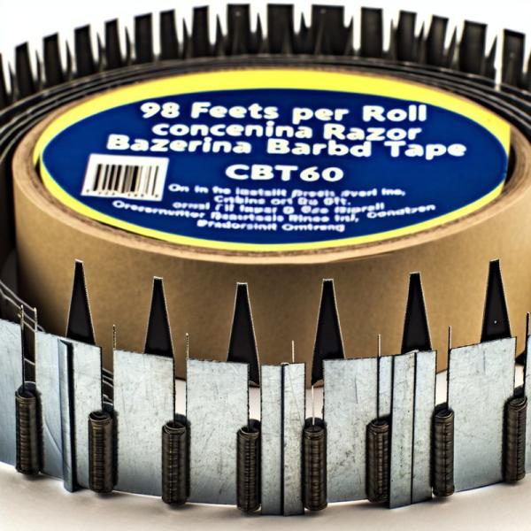 L'escrime à 98 pieds par rouleau Concertina Razor Barbed Tape CBT60