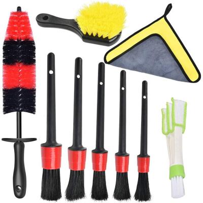 ODM Boars Hair Brush Car Detailing Kit For Air Vent Tire
