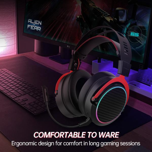 2.4G Wireless Noise Cancelling Over Ear Gaming Headphones AAC Codecs for Xbox One