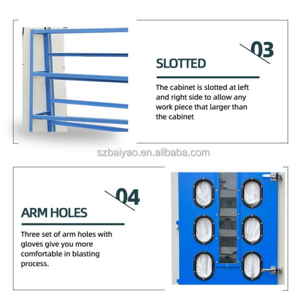 Manual Sandblasting Machine Sand Blasting Cabinet Machine for Glasses