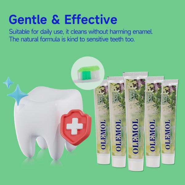 OLEMOL Multi White Toothpaste 90g - Max Whitening & Stain Removal Formula for Effective Teeth Brightening & Daily Oral Care
