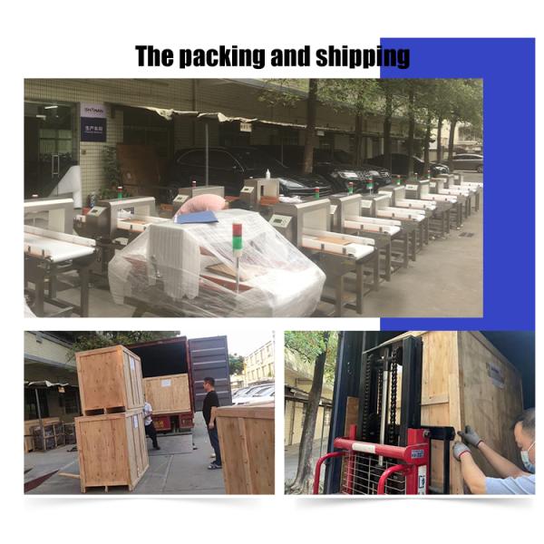 Automatic Food Grade Metal Detector Conveyor Multi-Language Belt Food Industry Metal Detector Machine