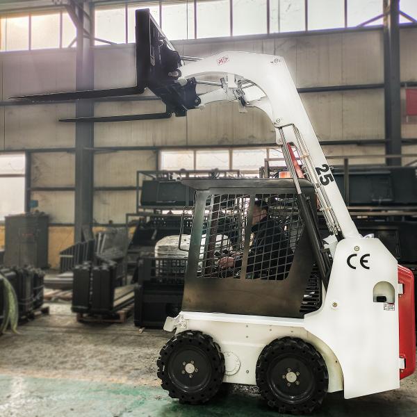 Best Selling Mini Skid Steer Loader with Snow Blower Buckets Mini Skid Steer Snow Blower Garden Mini Crawler Loader