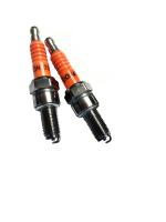 Motorcycle / Tricycle Engine Spark Plugs CR8E Black / Whtie / Orange Colors Available