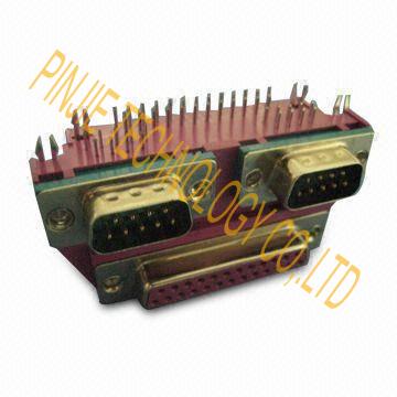 D-SUB 9PIN MALE + FEMALE + 25PIN FEMALE SOCKET, AR, DIP