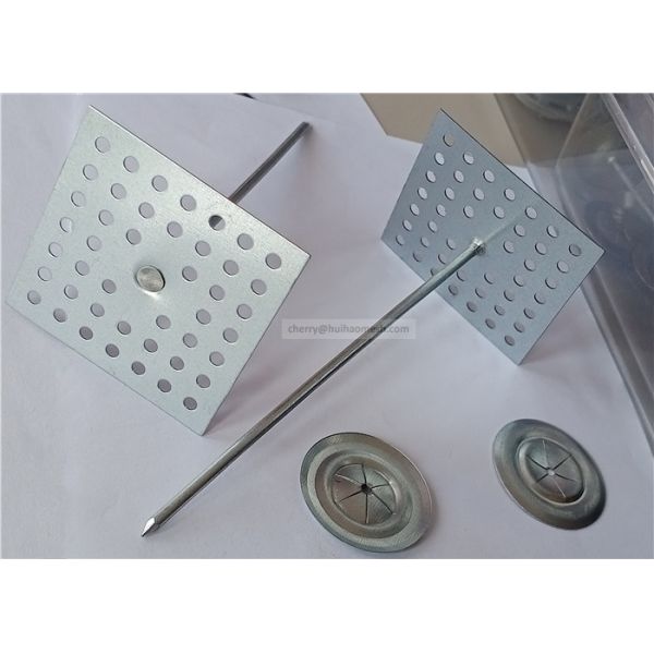 75mm Insulation Hangers With Perforated Base Fixing Insulation Material To Wall & Ceiling
