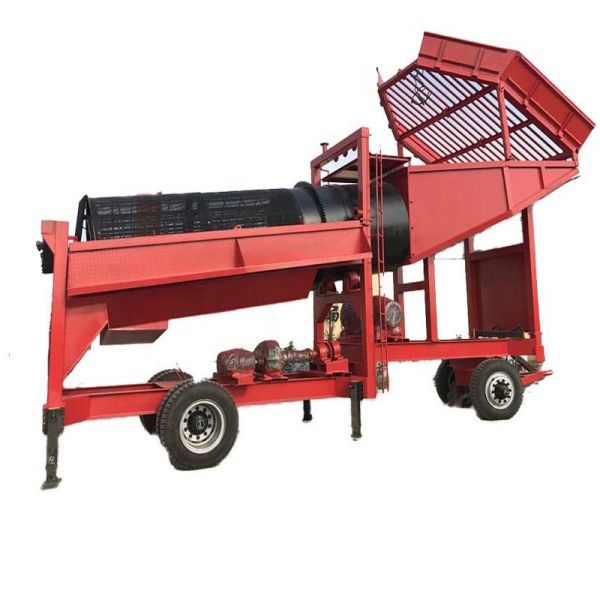 High Work Efficiency Modular Design Gold Trommel Wash Plant with Engine Core Components
