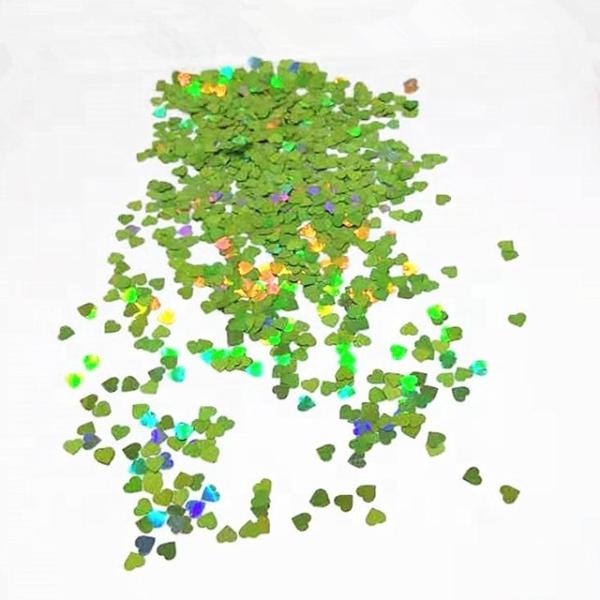Sparkling Heart Shaped Glitter Decorate Wedding Party Home Fashionable PVC Polyester Foiled Stars Lights Number Style Sparkle Supplies