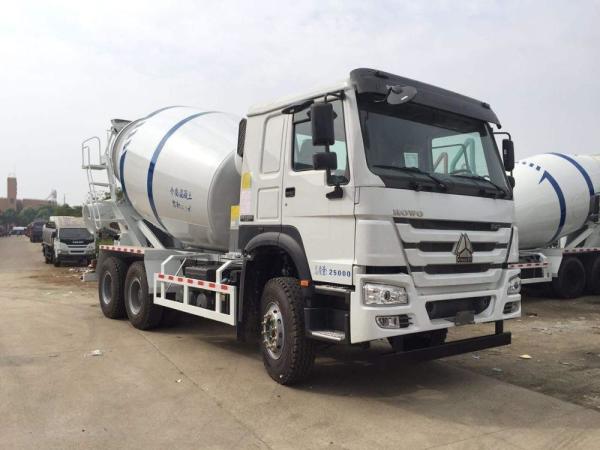 caminhão 6x4 do misturador concreto dos veículos com rodas do diesel 10 do ³ 10m com 371HP 25000KG