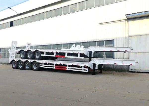 150 Tons 3 Axles Hydraulic Gooseneck Low Bed Semi Trailer