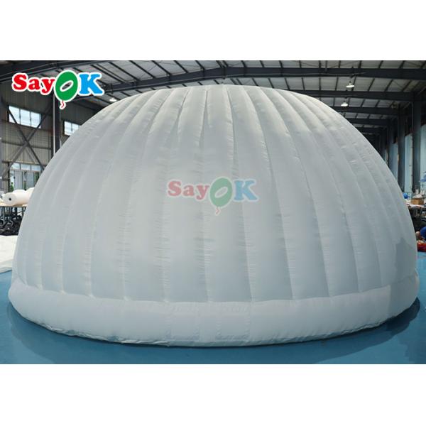 Внешний ПВХ Оксфорд надувный семейный шатер Панорама купол Белый свадебный надувный шатер