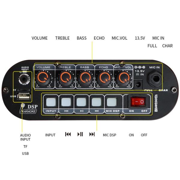 Wooden 5.25 Inch Outdoor Portable Speaker 10m Dual Wireless Bluetooth Speakers