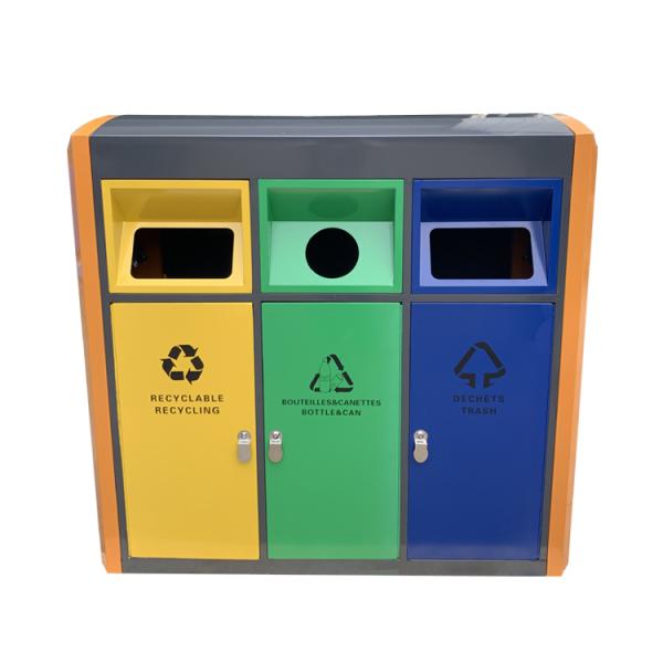 Outdoor Furniture Wasre Trash Decorative Container Haoyida Garbage Bin Outdoor Waste Bins Garbage Can