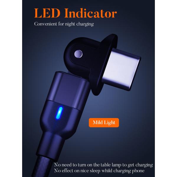 Data Transfer 2M Magnetic USB Charging Cable SGS 2 In 1 USB C Cable