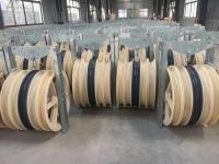 Polea acanalada de nylon modificada para requisitos particulares de la polea 1-3 de la polea acanalada del bloque de polea del cable diámetro de 1160 milímetros